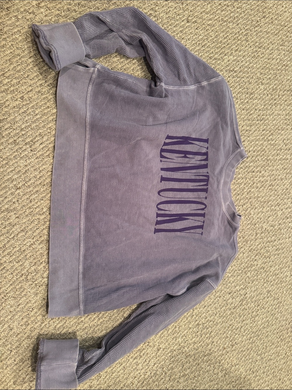 Women's Lavender Crewneck Sweater with Kentucky Graphic